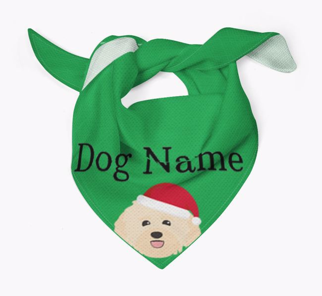 Peeking Christmas Icon: Personalised {breedFullName} Bandana